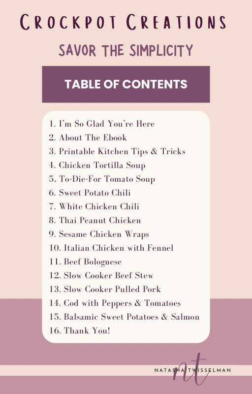 Crockpot Creations Recipe Ebook - DIGITAL DOWNLOAD