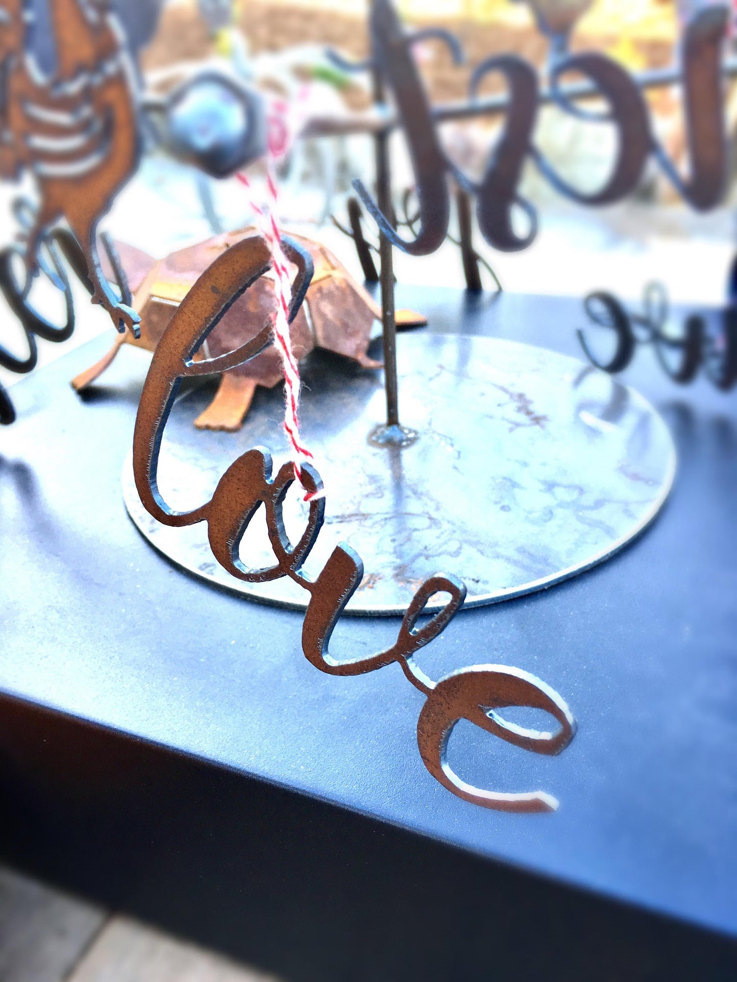 Mariposa Script Word Ornaments