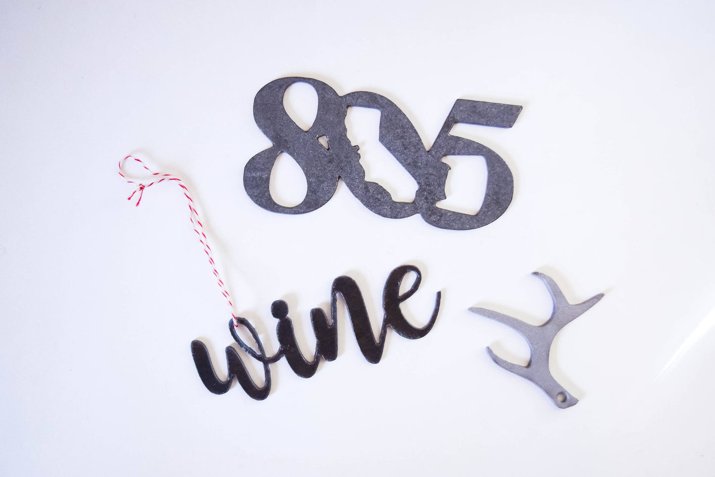 Mariposa Script Word Ornaments
