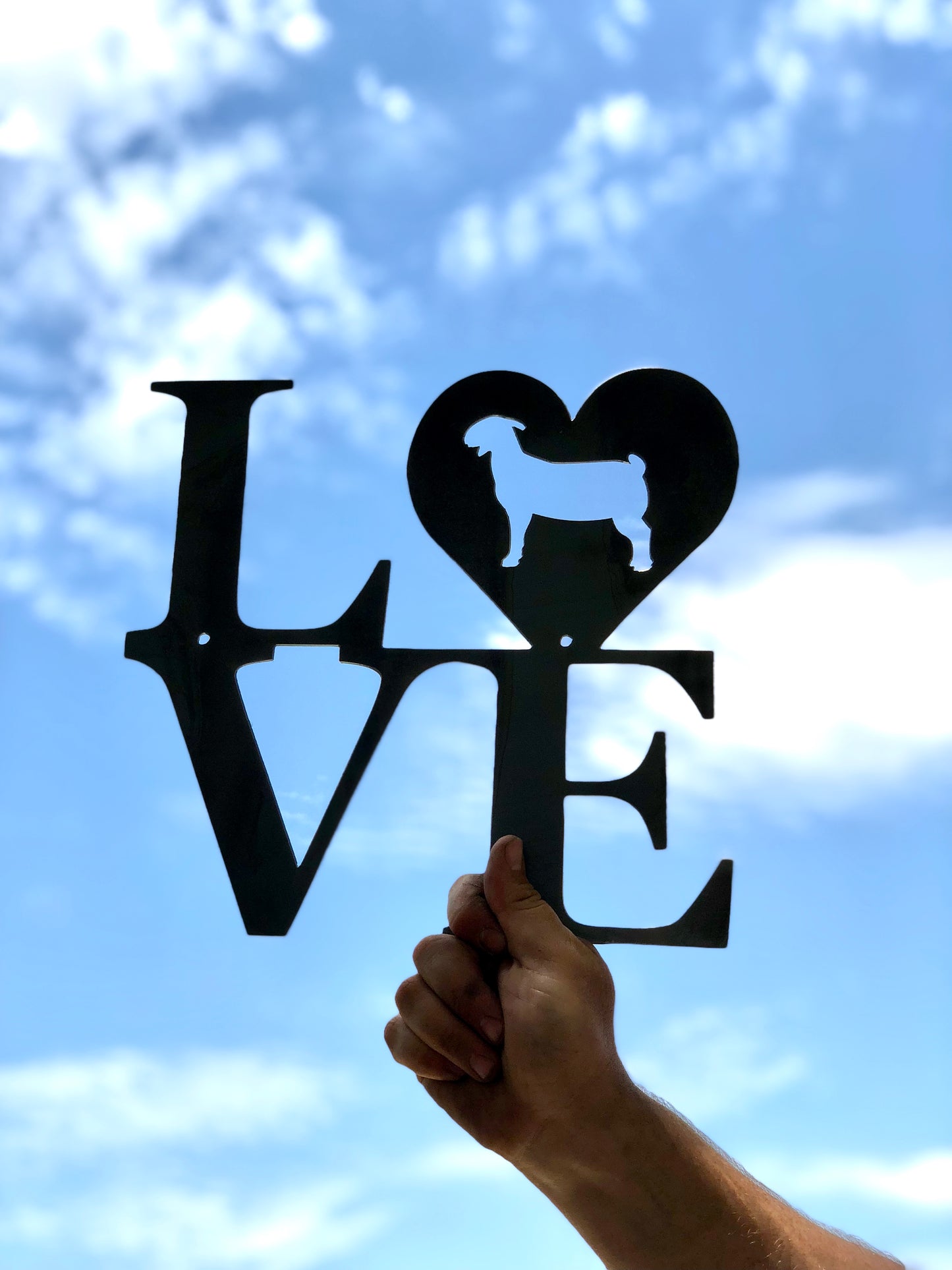 Stacked “Love” Show Animal Metal Sign