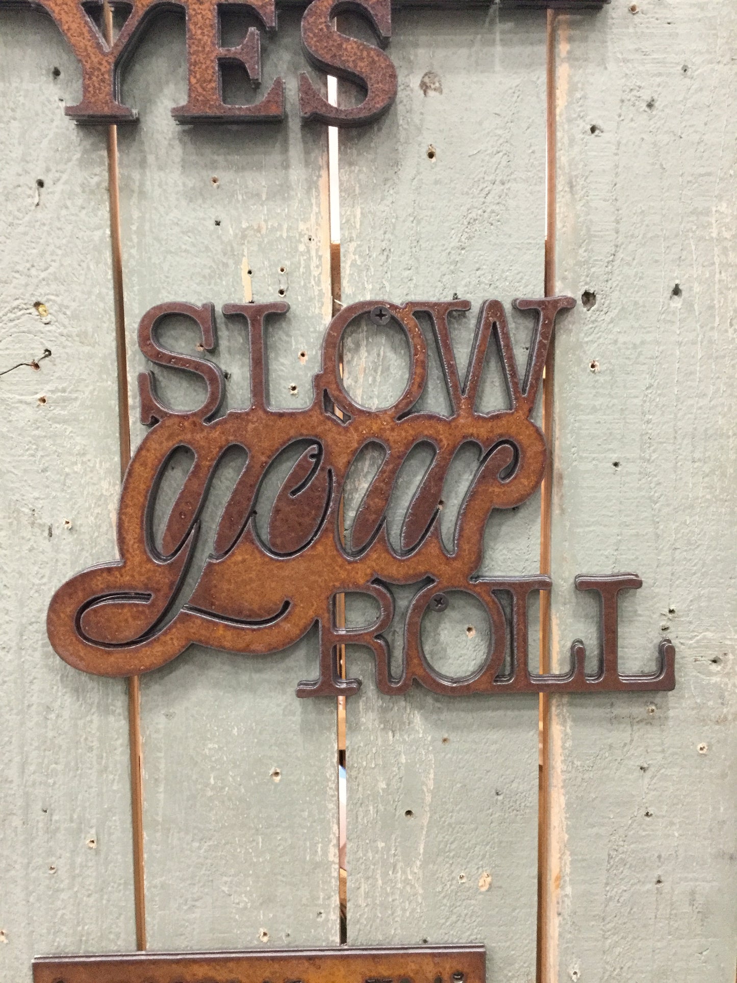 Slow Your Roll Rectangular Metal Sign