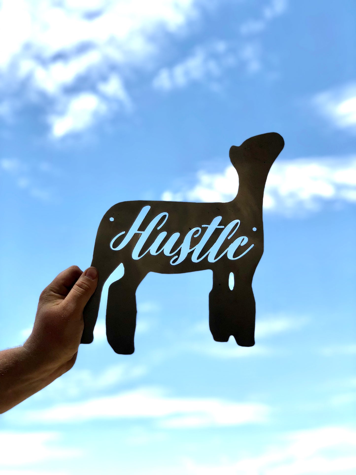 “Hustle” Show Animal Metal Sign