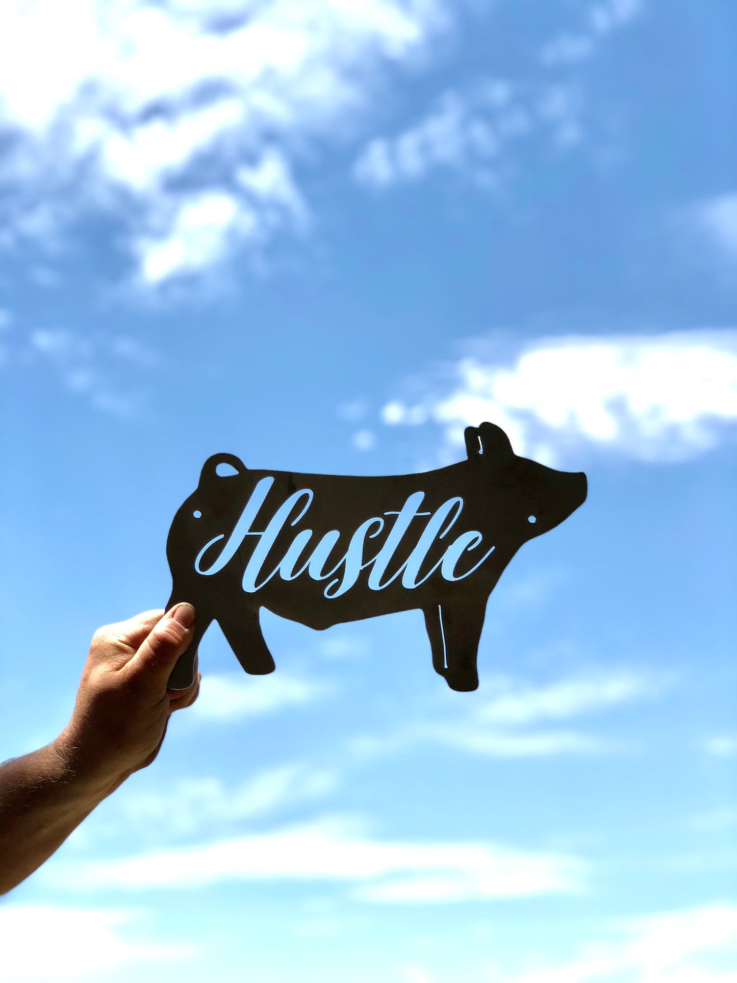 “Hustle” Show Animal Metal Sign
