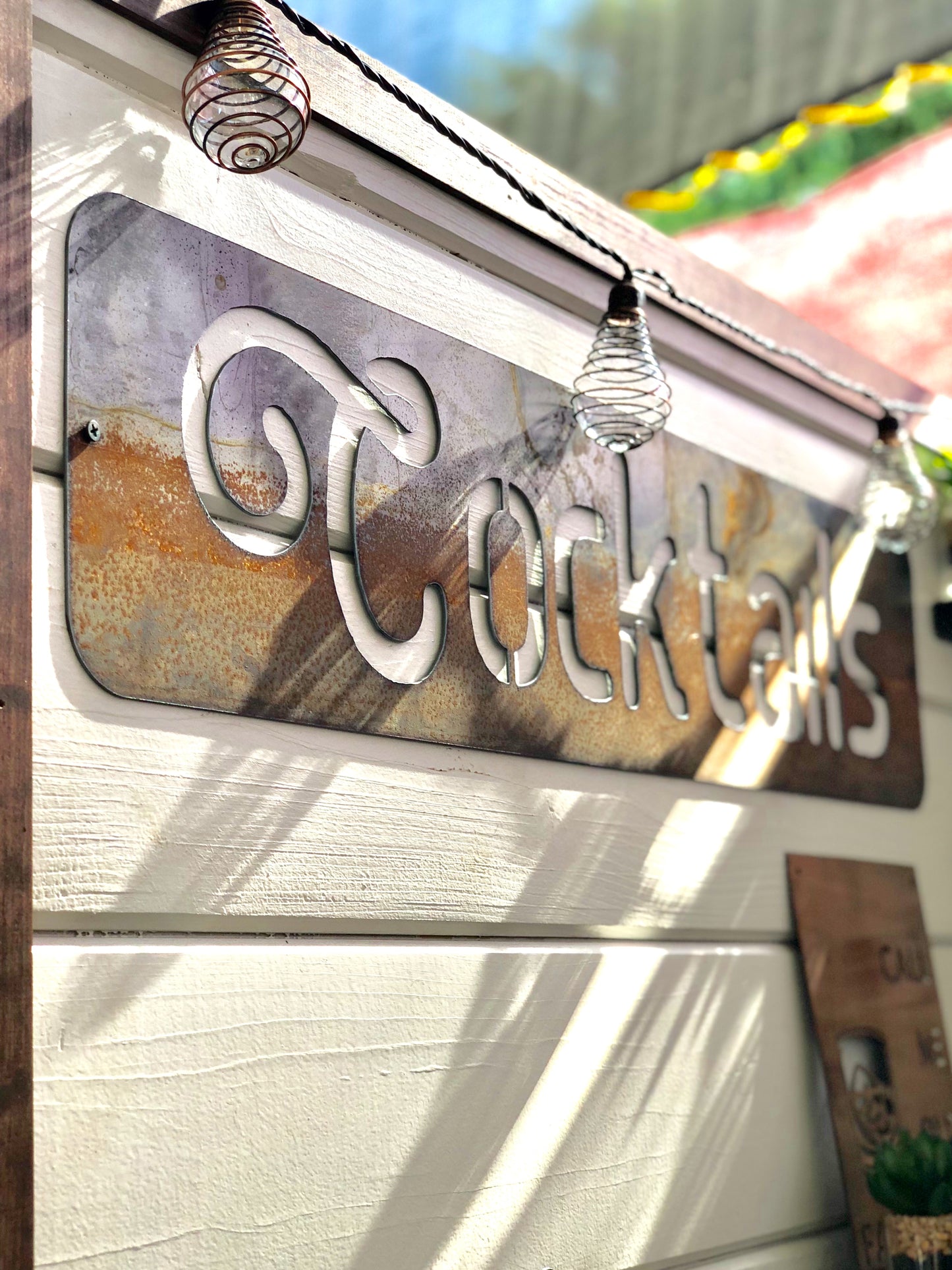 Cocktails Metal Sign