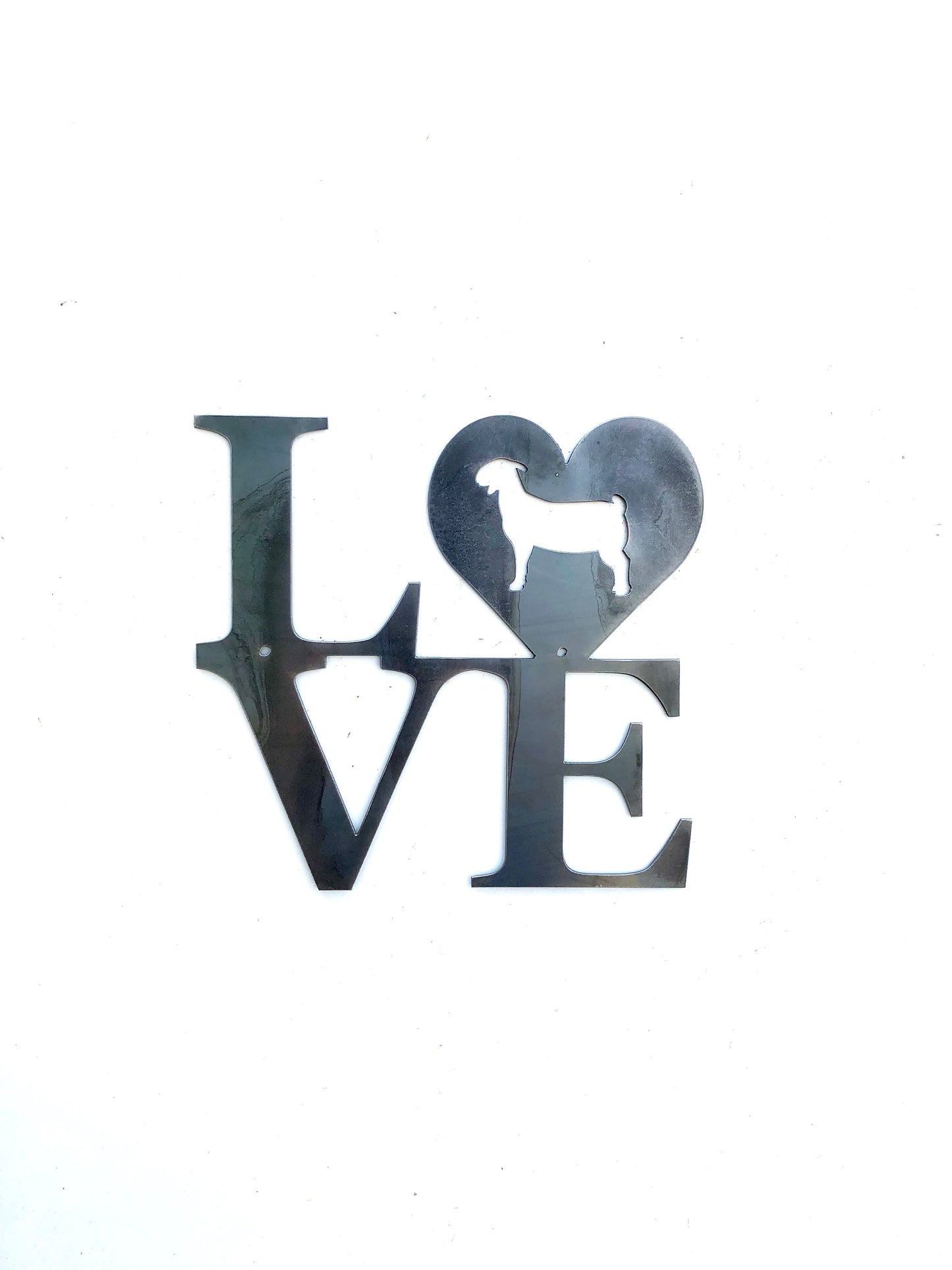 Stacked “Love” Show Animal Metal Sign