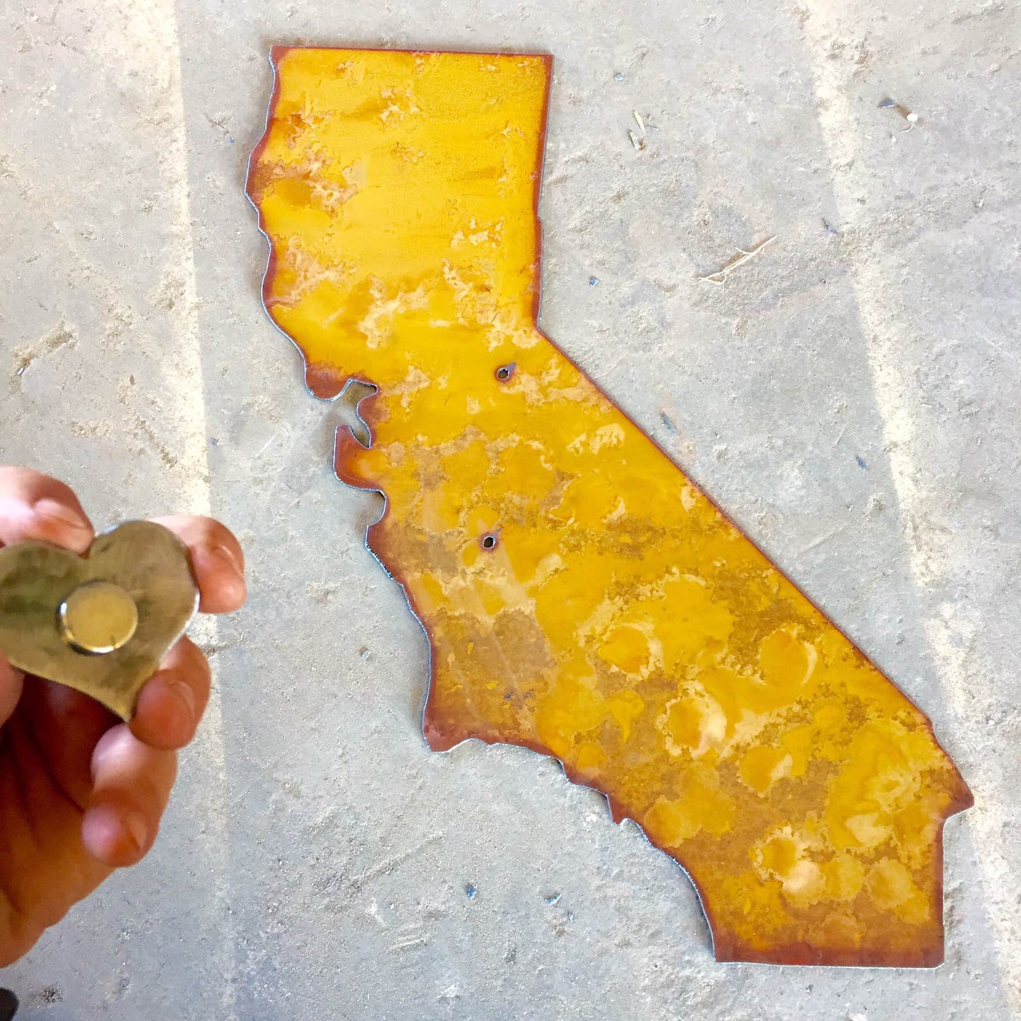 State Metal Cutout