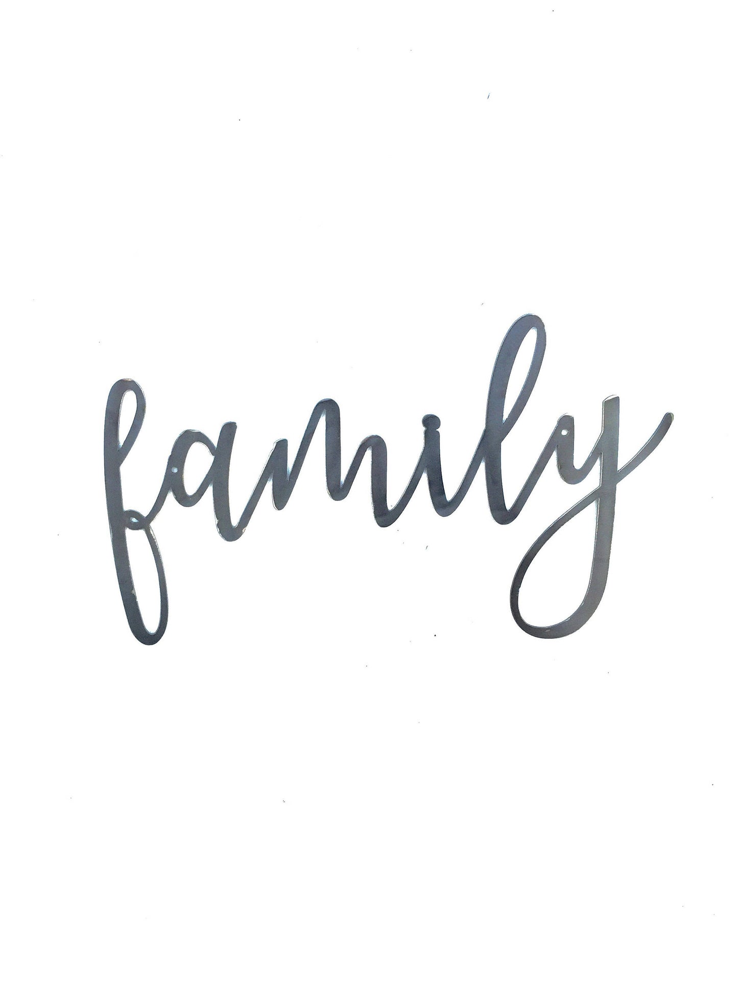 FAMILY Script Metal Word Wall Expressions