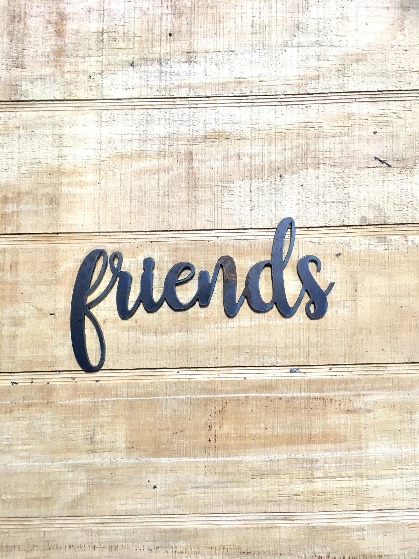 Metal Script Word Ornament