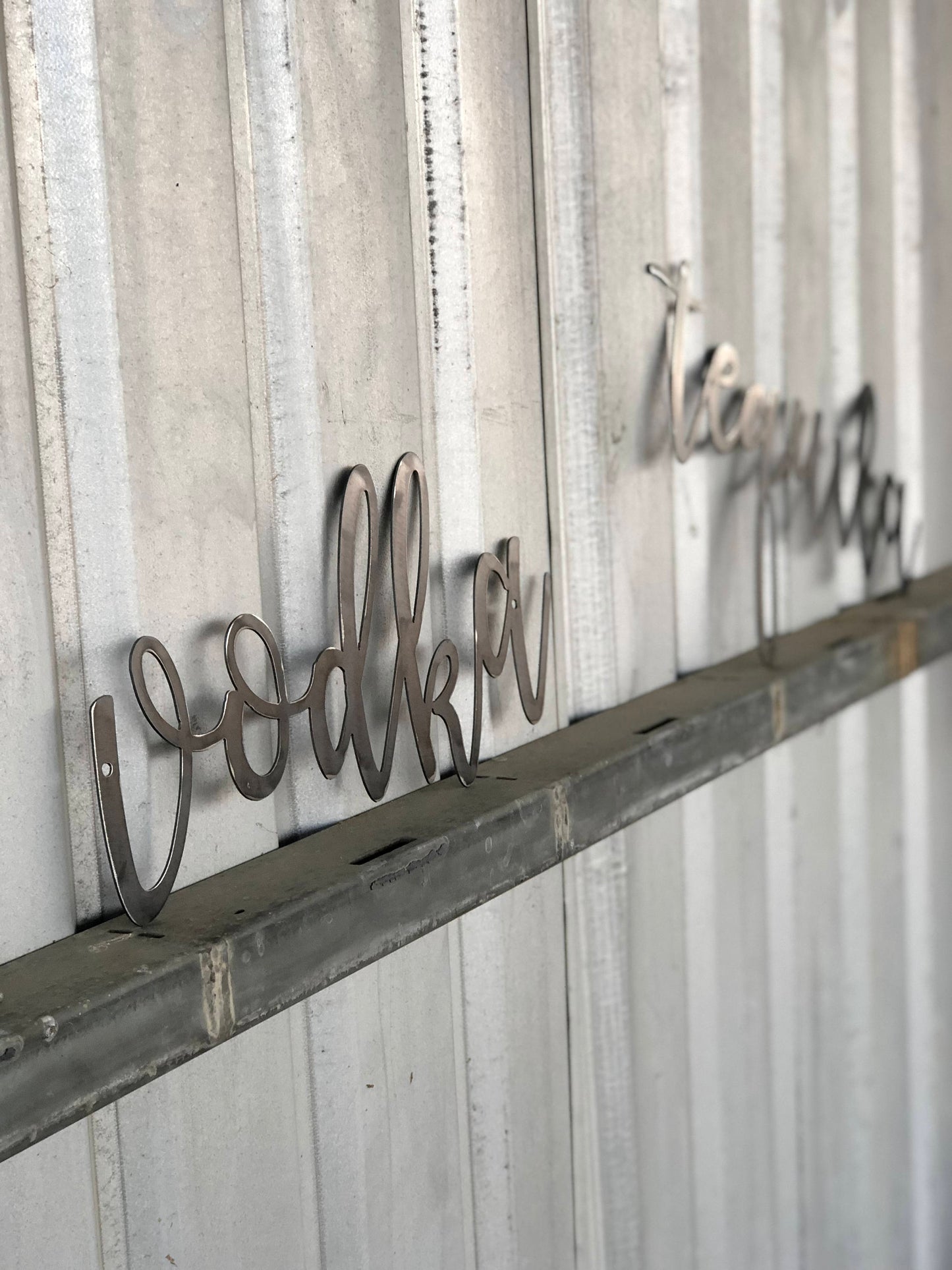 VODKA Script Metal Word Wall Expressions