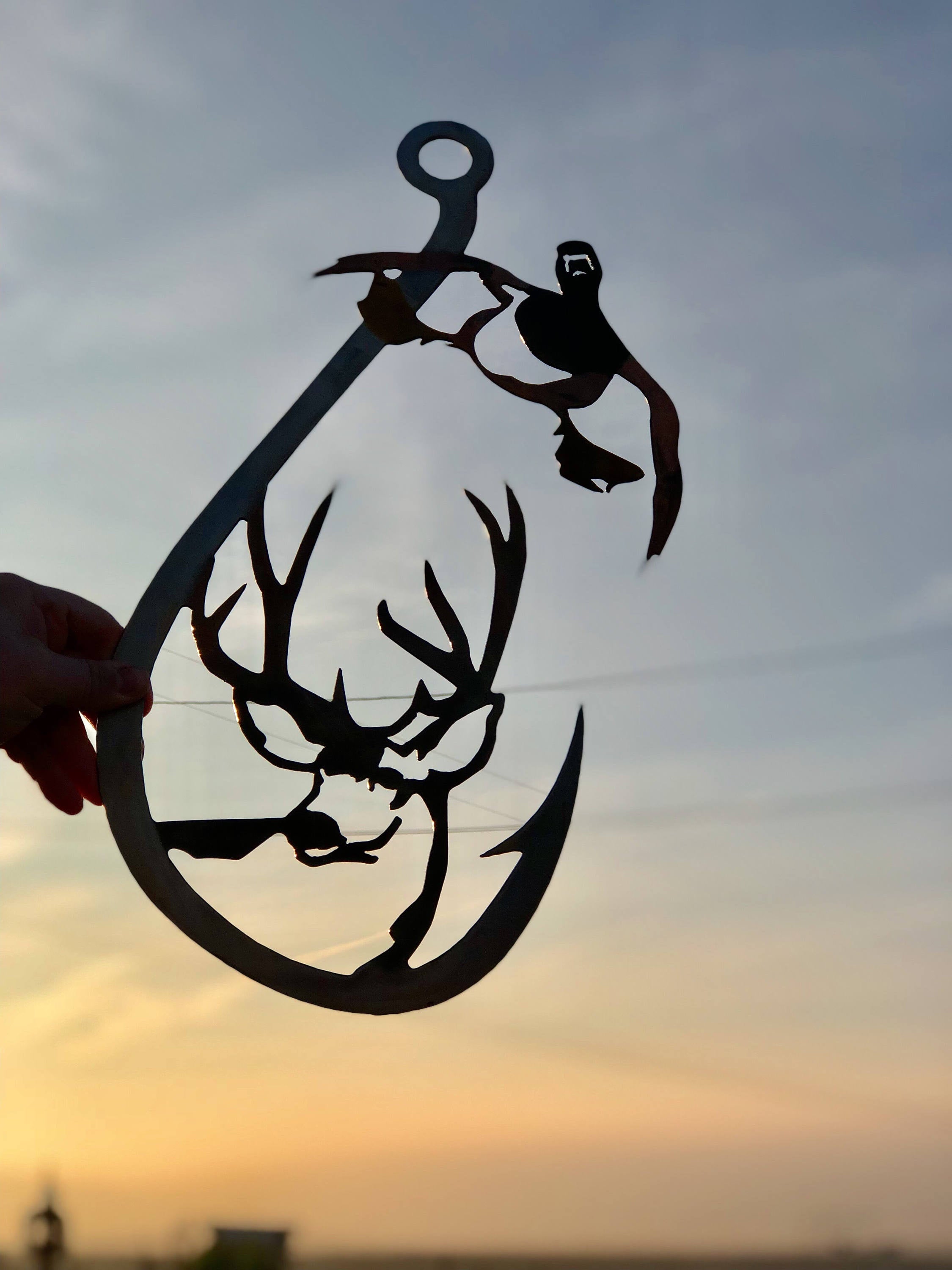 deer duck fish hook Duck Deer Fish Hook Metal sign – Twisselman Trading Co