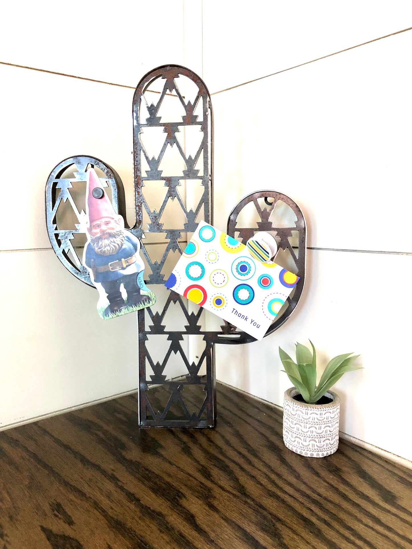 Saguaro Cactus message Board Accent Decor