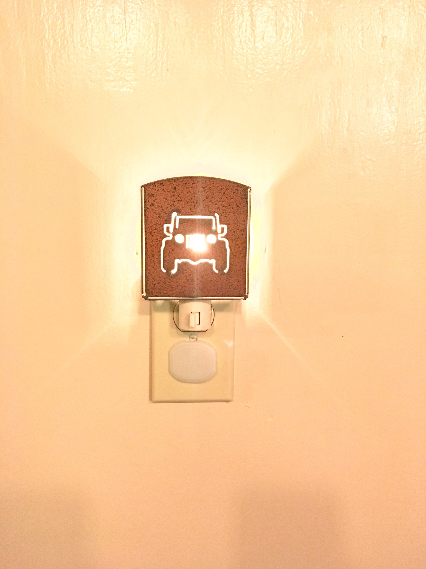 Custom Metal Night Light - Jeep