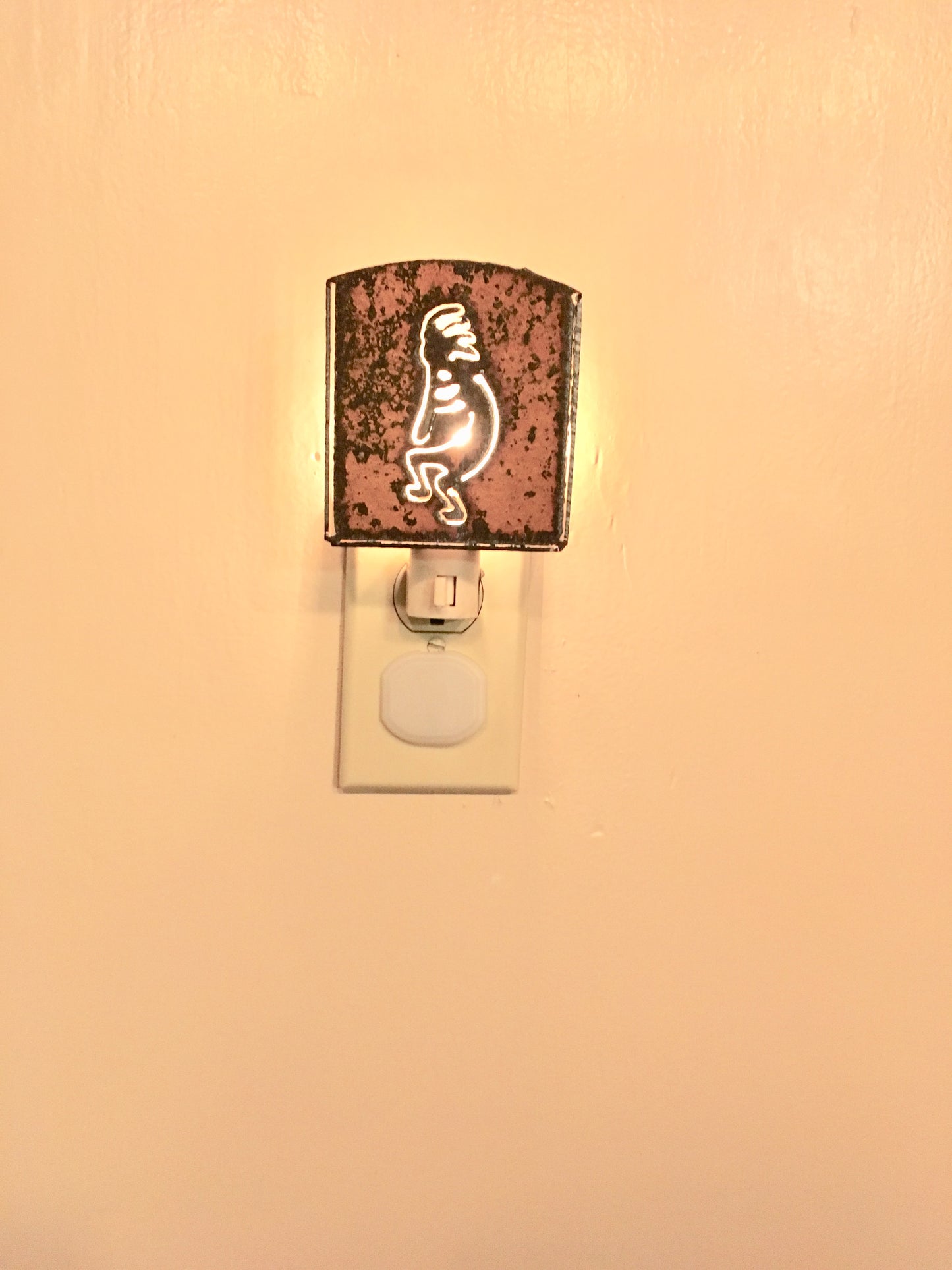 Custom Metal Night Light - Kokopeli
