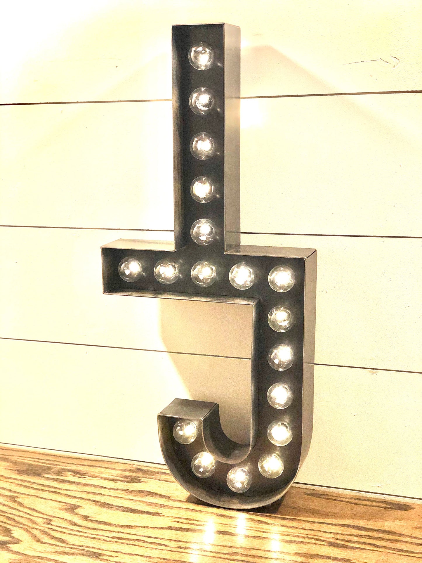 Custom Metal Marquee Light Cattle Brand Sign