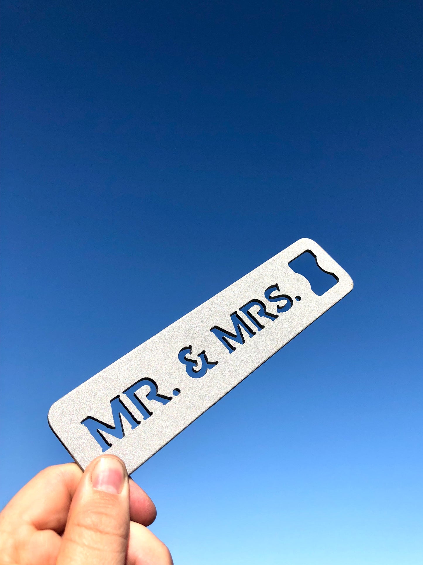 MR & MRS Metal Bottle Opener