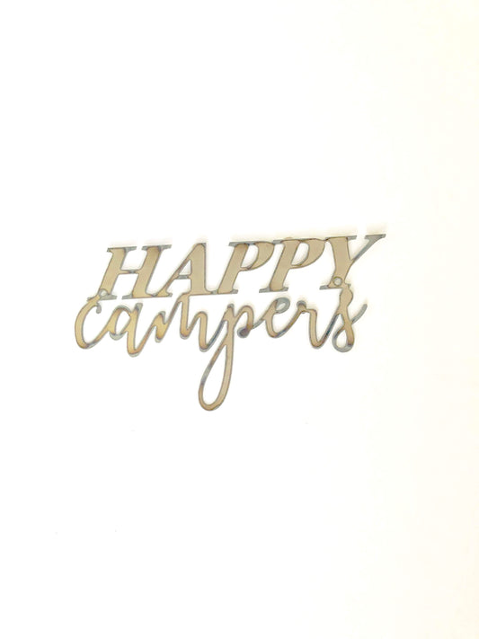 Happy Campers Script Metal Word Wall Expressions
