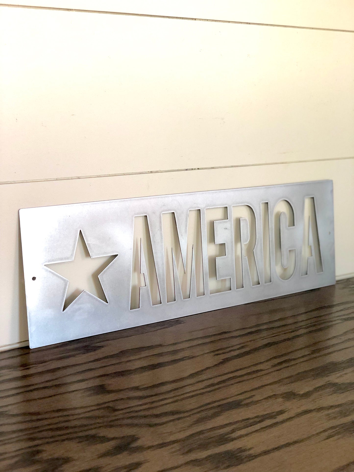 Star America Metal Sign