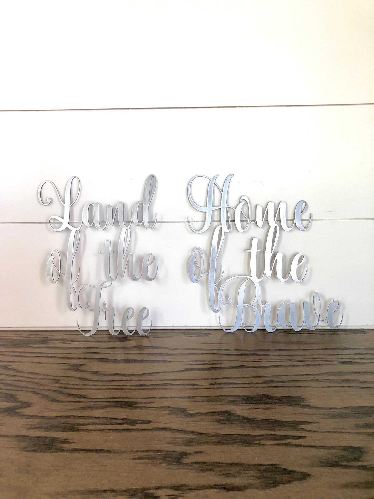 Land of the Free, Home of the Brave Metal Sign Sets