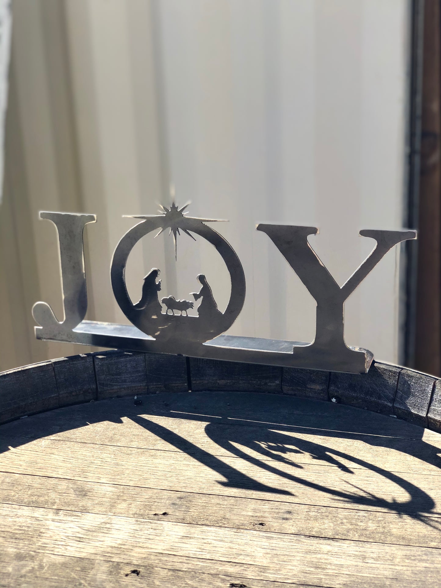 Joy Nativity Metal Stand