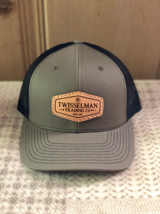 TTC - Leather 112 Richardson Trucker Snapback Loden/Olive with Leather Patch Logo