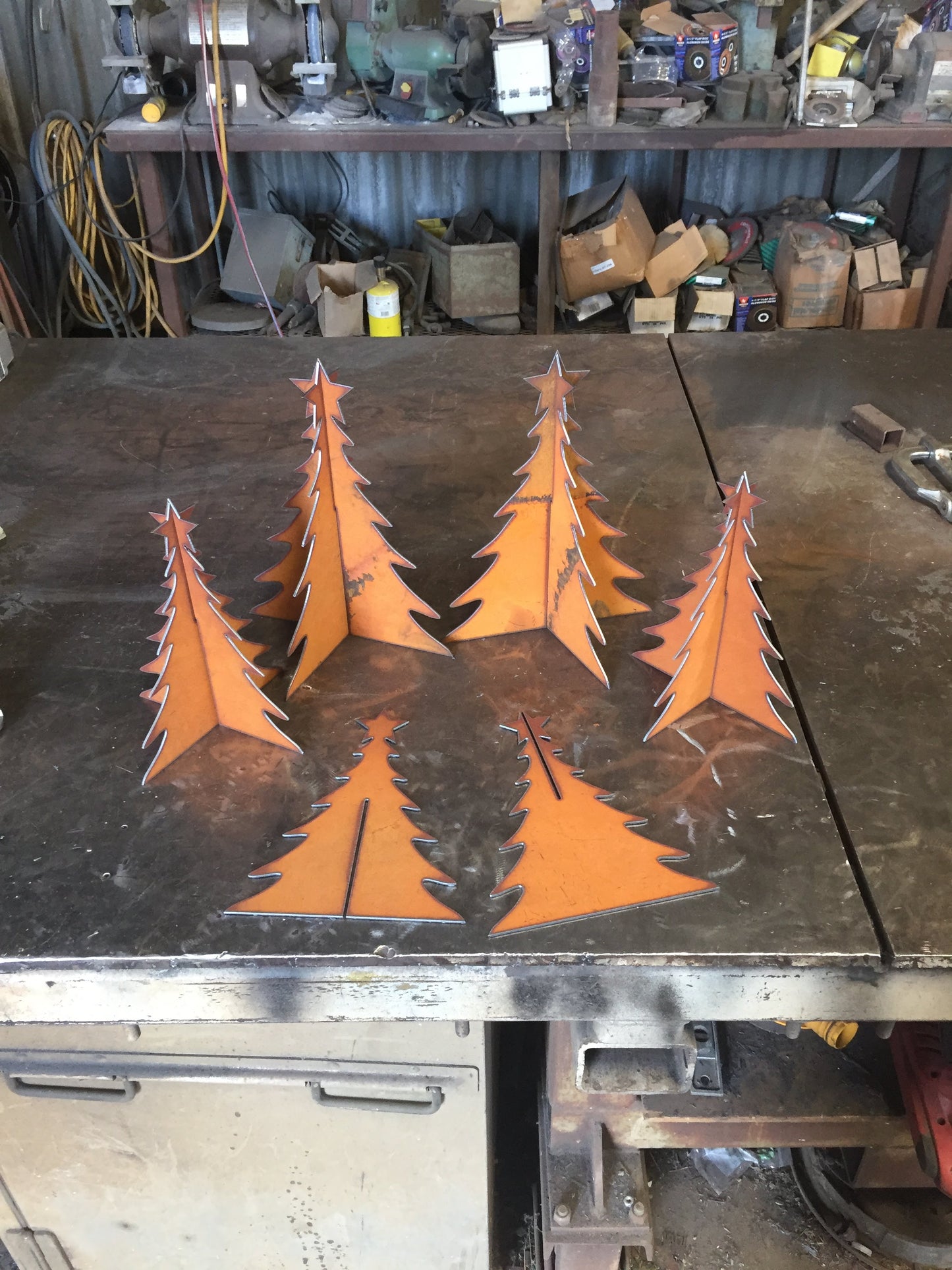 Metal "slot together" Christmas tree