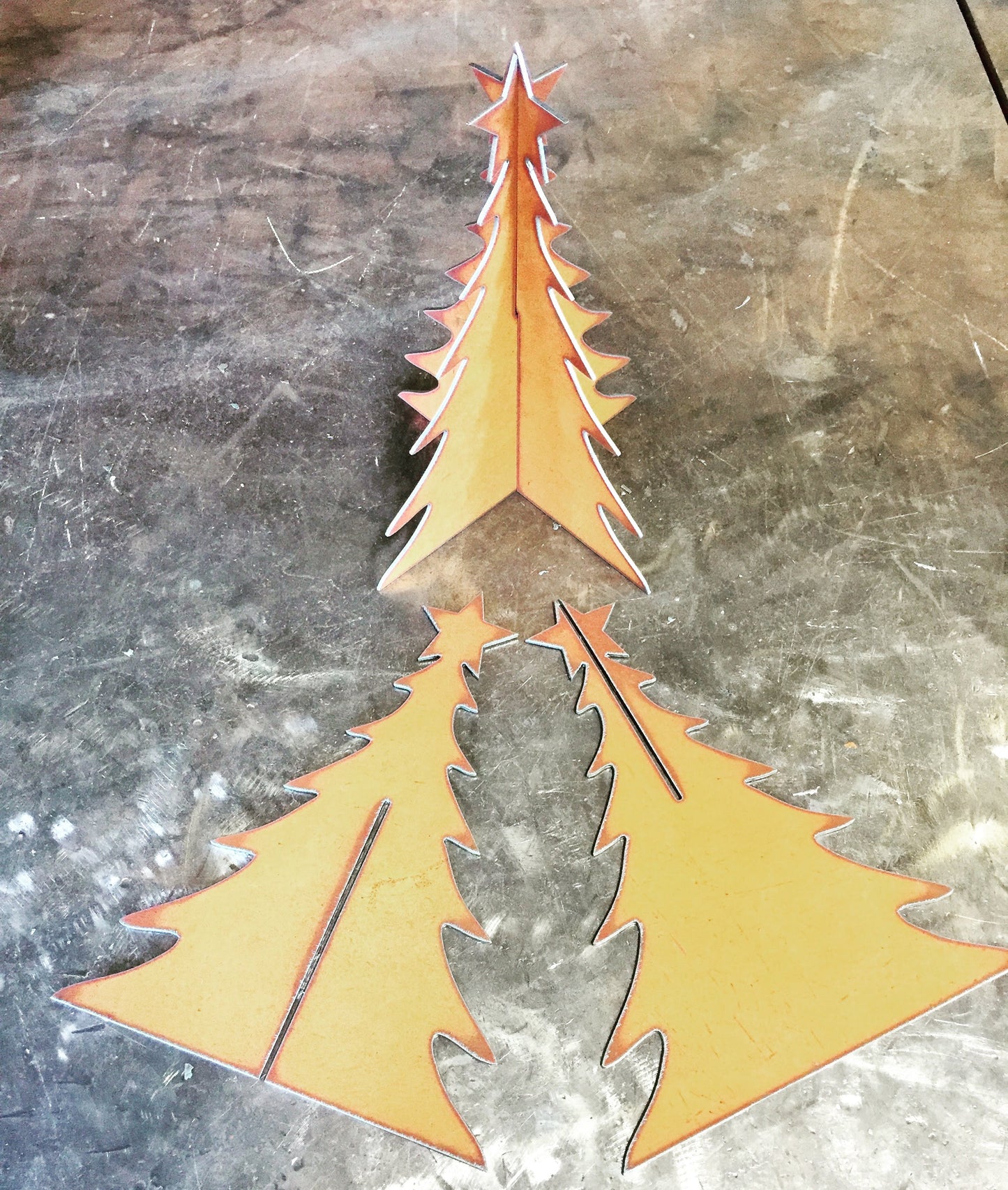 Metal "slot together" Christmas tree