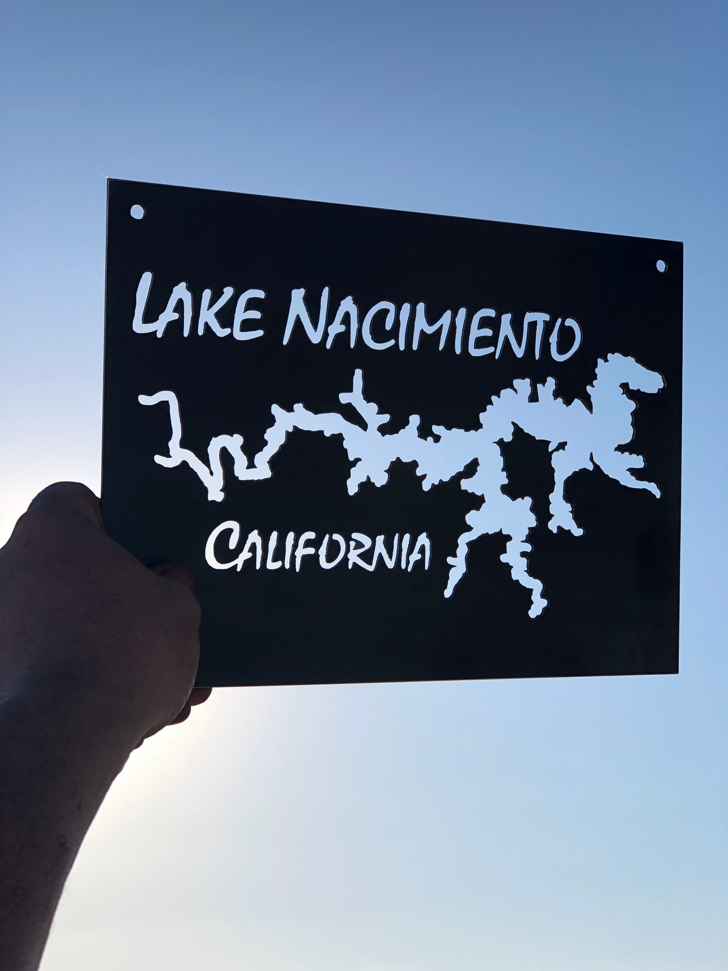 Lake Nacimento Rectangular Metal Sign