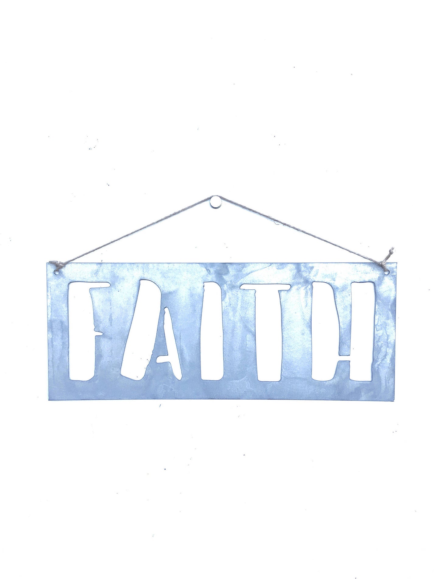 Galvanized Metal Words - Metal Word Art, Metal Inspirational Words, Ha ...