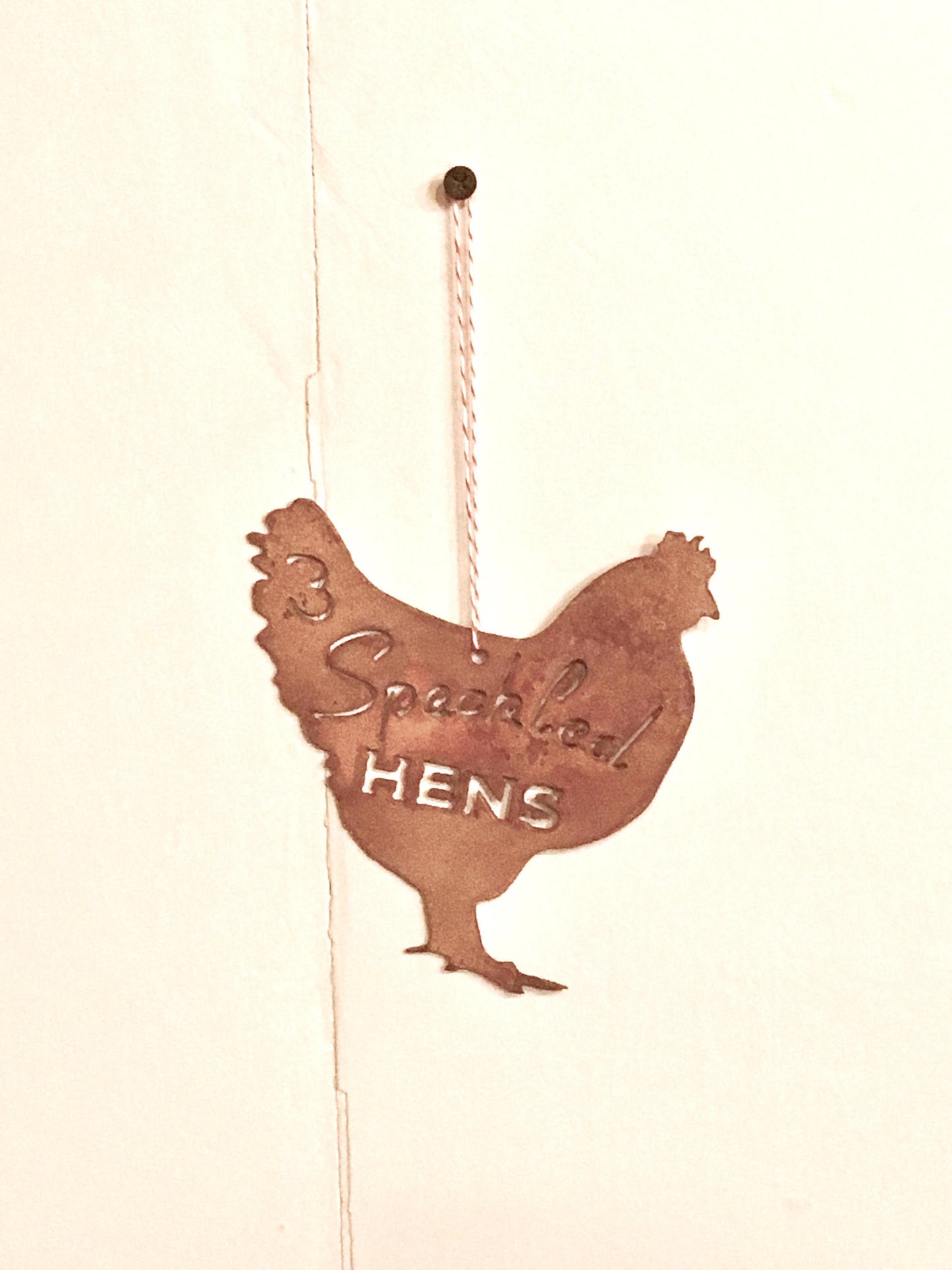 Hen Ornament/Three Speckled Hens ornament