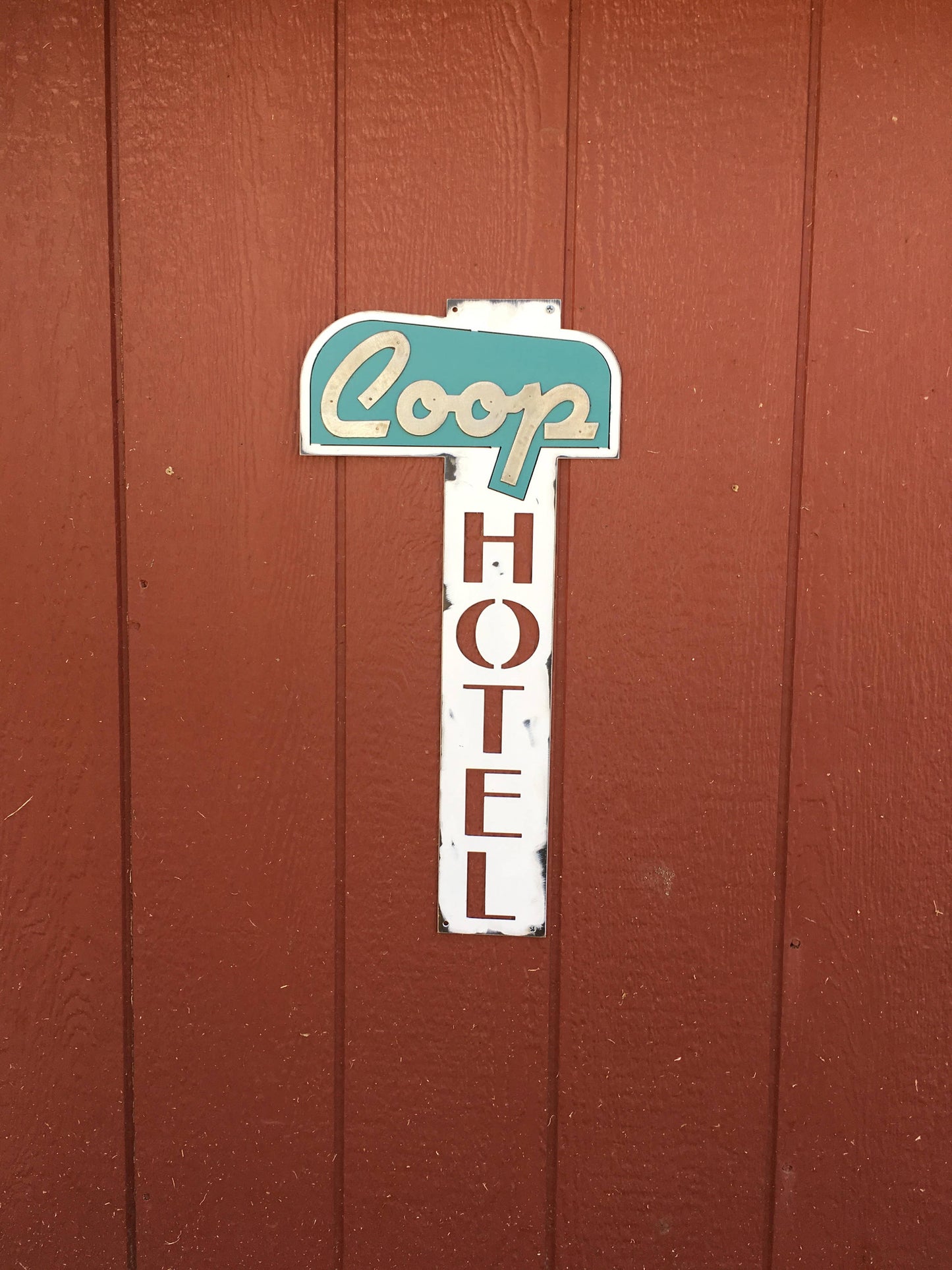 Coop Hotel Vintage Metal Sign