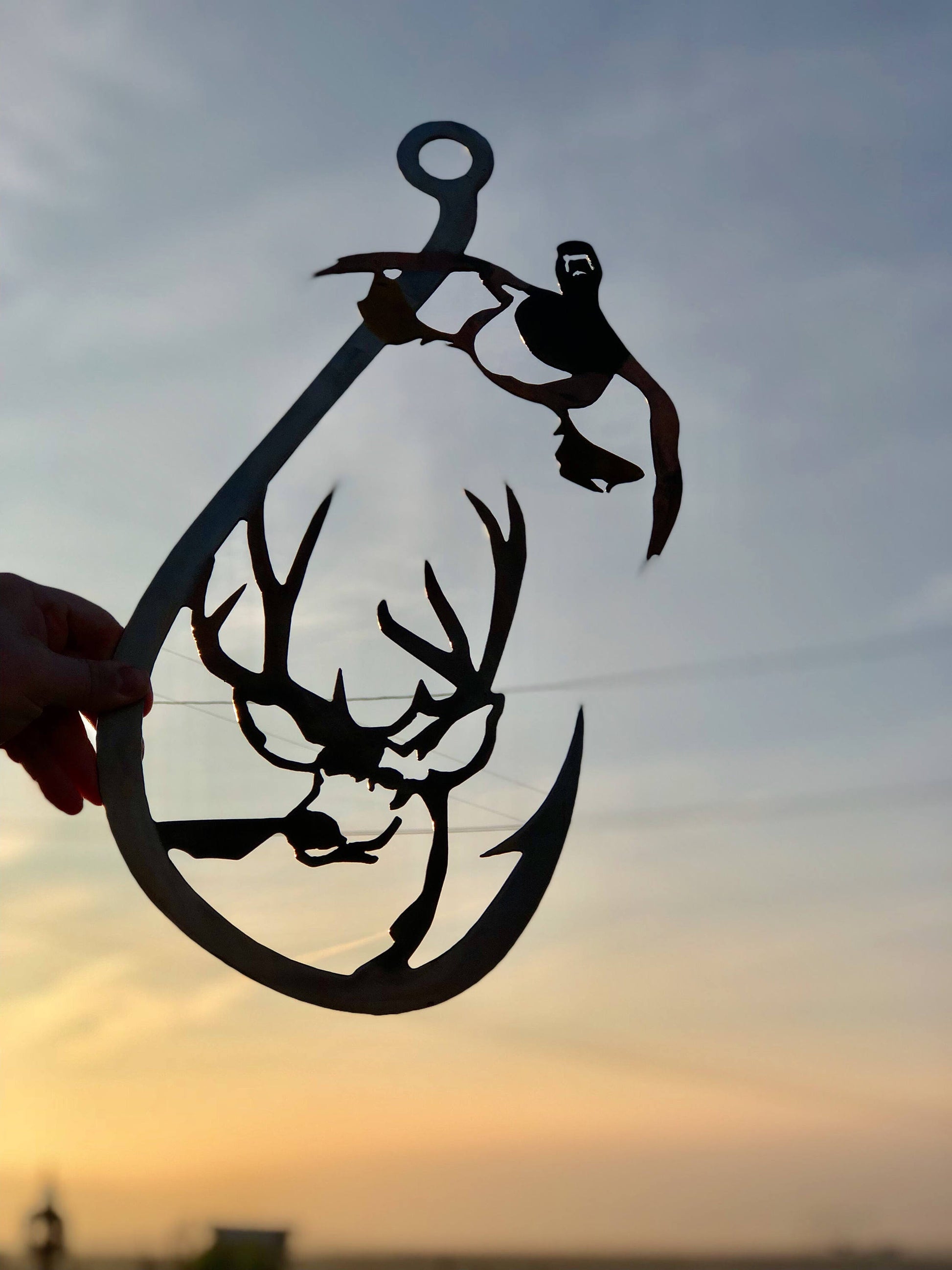 duck head fish hook deer antler flying ducks and Hooks hunting decal North 49 Decals Lighter colors show up best on windows Duck head deer hunter fisherman