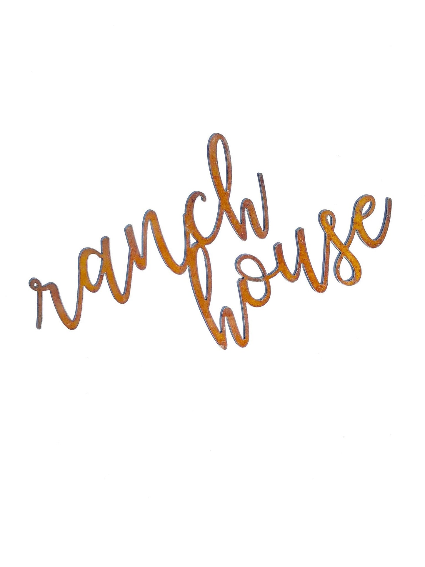 RANCH HOUSE Script Metal Word Wall Expressions