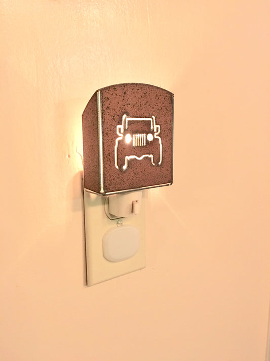Custom Metal Night Light - Jeep
