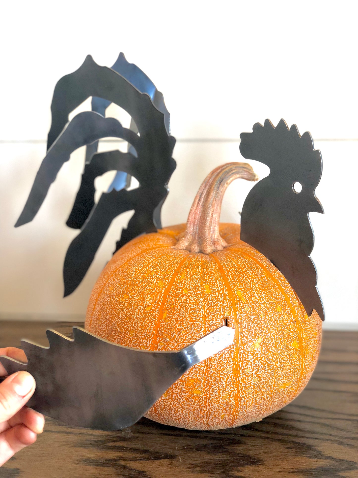 Pumpkin Rooster Pieces