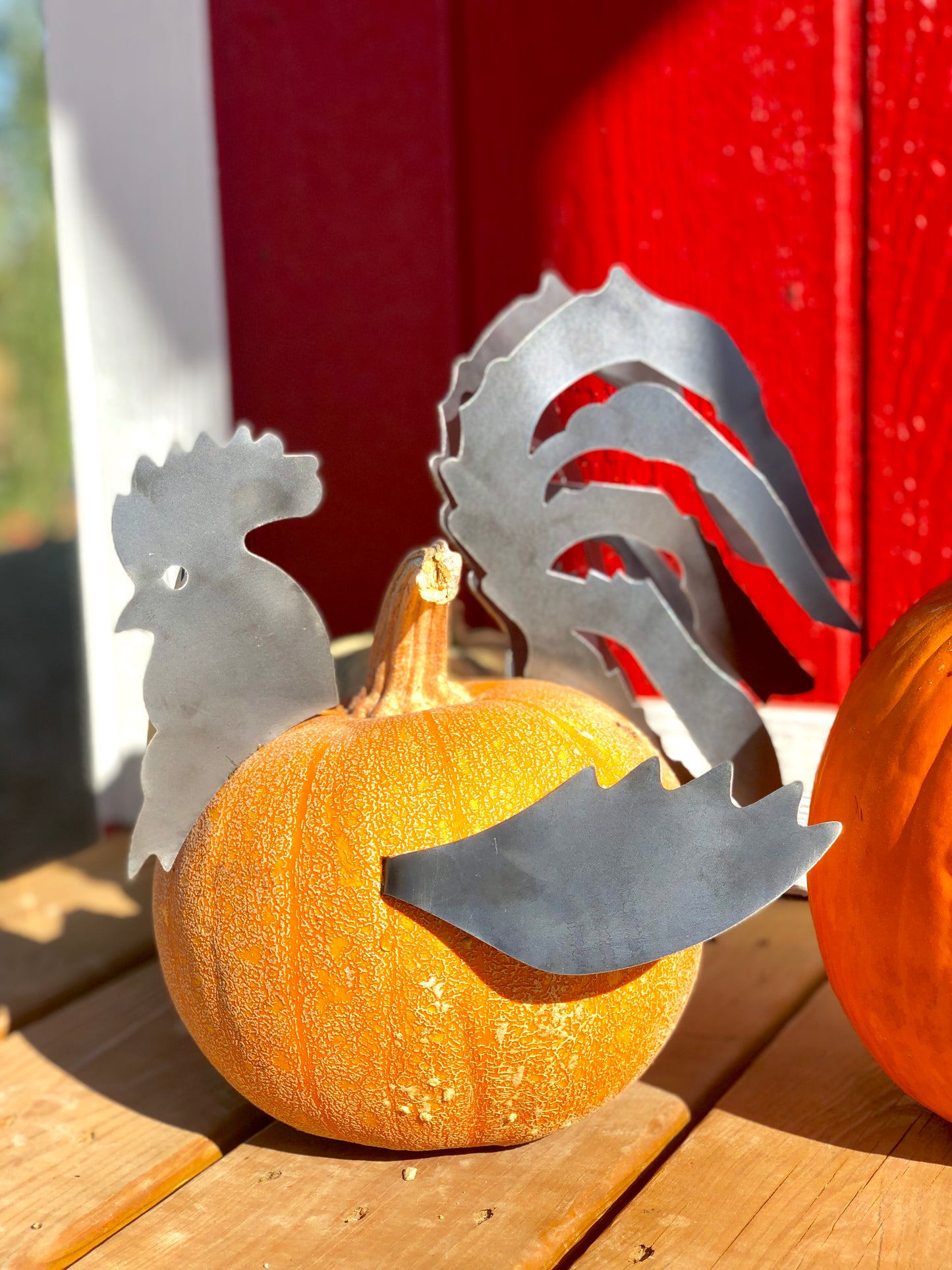 Pumpkin Rooster Pieces