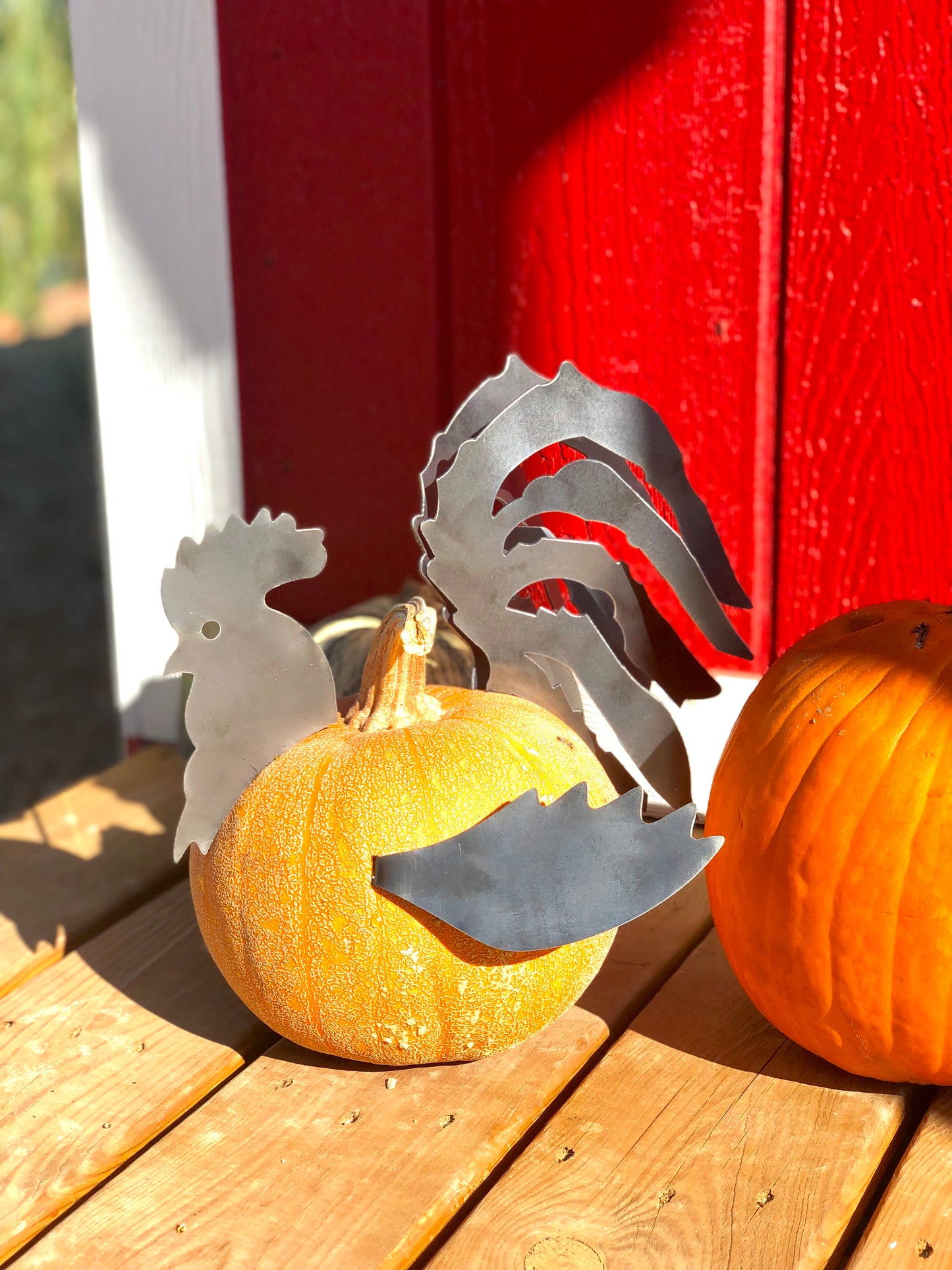 Pumpkin Rooster Pieces