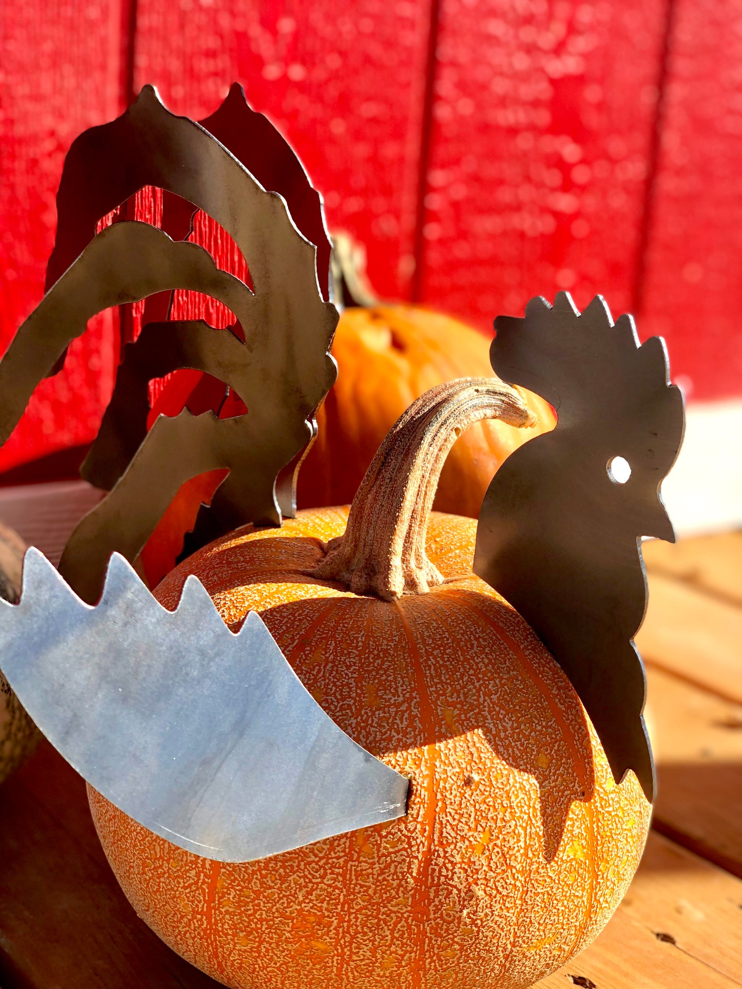 Pumpkin Rooster Pieces